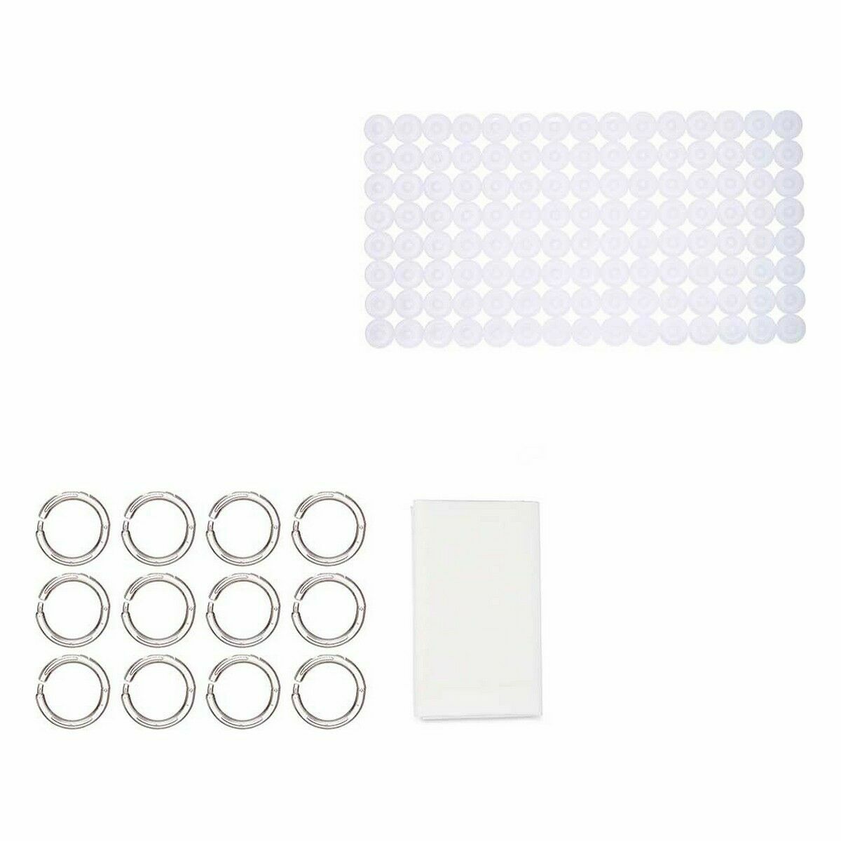 Bath Set Berilo White PVC Polyethylene EVA 28 x 42 x 6 cm (12 Units)
